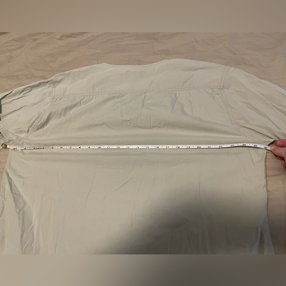 VINTAGE America Embroidered Cream Indian XXL 100% Cotton Blouse Shirt - Picture 5 of 5